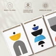 thumbnail image 6 of Elephant Stock Multicolored Geometric Abstract V Wall Art - Horizontal Multi Panel Canvas - Living Room Wall Decor - Abstract Multi Panel - White And Black Decor - 32" x 15", 6 of 8