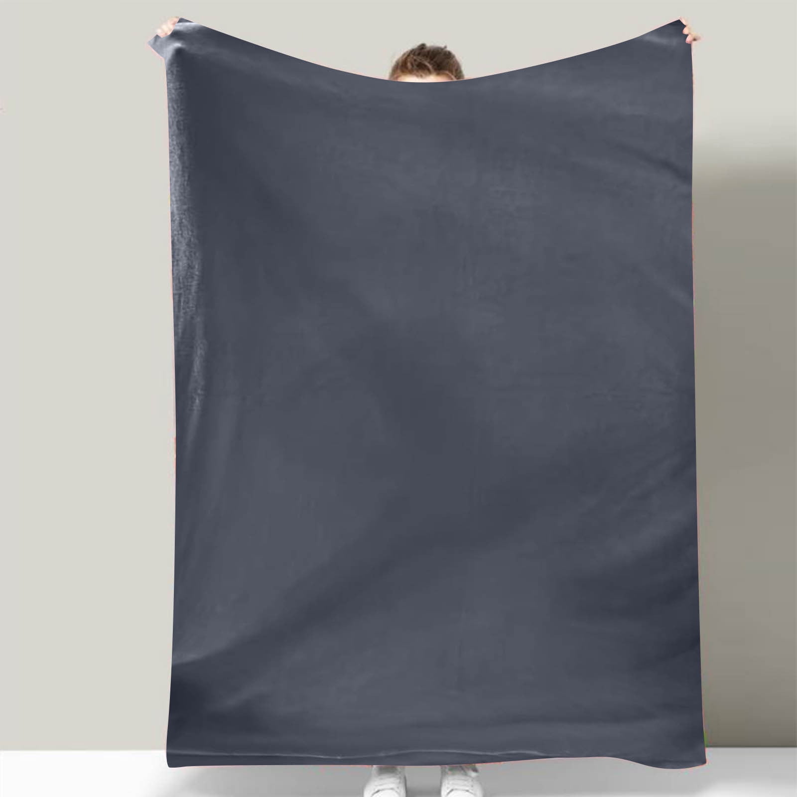 Clearance! Boovnll Throw Blanket, Super Soft Warm Solid Color Thicken Flannel Blankets, Microfiber Machine Washable for Indoor Bedroom, Couch, Sofa, Floor, Camping, Blanket - (39x59")