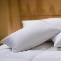 1221 Bedding  Cotton Sateen Down Alternative Pillow - White 20x36