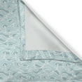 thumbnail image 6 of Ambesonne Aqua Valance & Curtain, Antique Victorian Style, 55"x36", Seafoam and White, 6 of 6