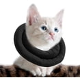 thumbnail image 1 of Collier Ajustable pour Chat Collier Doux Post-Chirurgical pour Chat (Homme, Noir S), 1 of 5