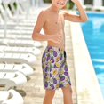 thumbnail image 6 of Cauagu Plum Print Swim Trunks for Men,Youth Boys Swim Shorts Compression Liner Beach Shorts Boys' Swimming Shorts 7-20 Years Bathing Suit-Medium, 6 of 7