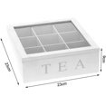 thumbnail image 2 of Auch Wood Tea Bag Organizer Storage, 9 Compartment Tea Chest Box Tea Bag Organizer Tea Bag Holder Tea Box Tea Storage for Kitchen Tea Holder Tea Box for Tea Bags Organizer Kitchen Storage, 2 of 4