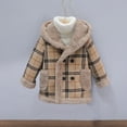 thumbnail image 2 of WRKEKC Girls and Boys Plaid Fleece Jacket Long Sleeve Hooded Winter Coat Warm Thick Cozy Outerwear with Fuzzy Lining and Pockets for 4-12 Years Fall and Winter, 2 of 3