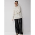 thumbnail image 4 of Suéteres de Gran Tamaño para Mujer, Conjuntos de Otoño 2025, Cuello Redondo, Mangas Largas, Jerseys de Punto A . L, 4 of 10