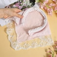 thumbnail image 4 of Triani 2Pcs Lace Headbands for Women Boho Triangle Bandana Turban Fashion Bandana Soft Head Coverings for Teen Girls Hair Styling(White+Pink), 4 of 7
