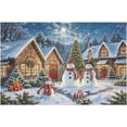 thumbnail image 3 of Christmas Puzzle 1000 Pieces Jigsaw Puzzles for Adults,20"x30" Medium Difficulty Fun Jigsaw Puzzles Colorful Illustration of Winter Snowman Decoration for Family Party Holiday, 3 of 8