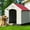 Red, variant on Waleaf 42 Inch Durable Waterproof Plastic Dog House for Small to Large Sized Dogs, Indoor Outdoor Doghouse with Elevated Floor