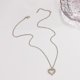 thumbnail image 4 of Fashion Hollow Out Heart Shape Pearl Pendant Necklaces for Women Clavicle Chain Choker Necklace Girl, 4 of 4