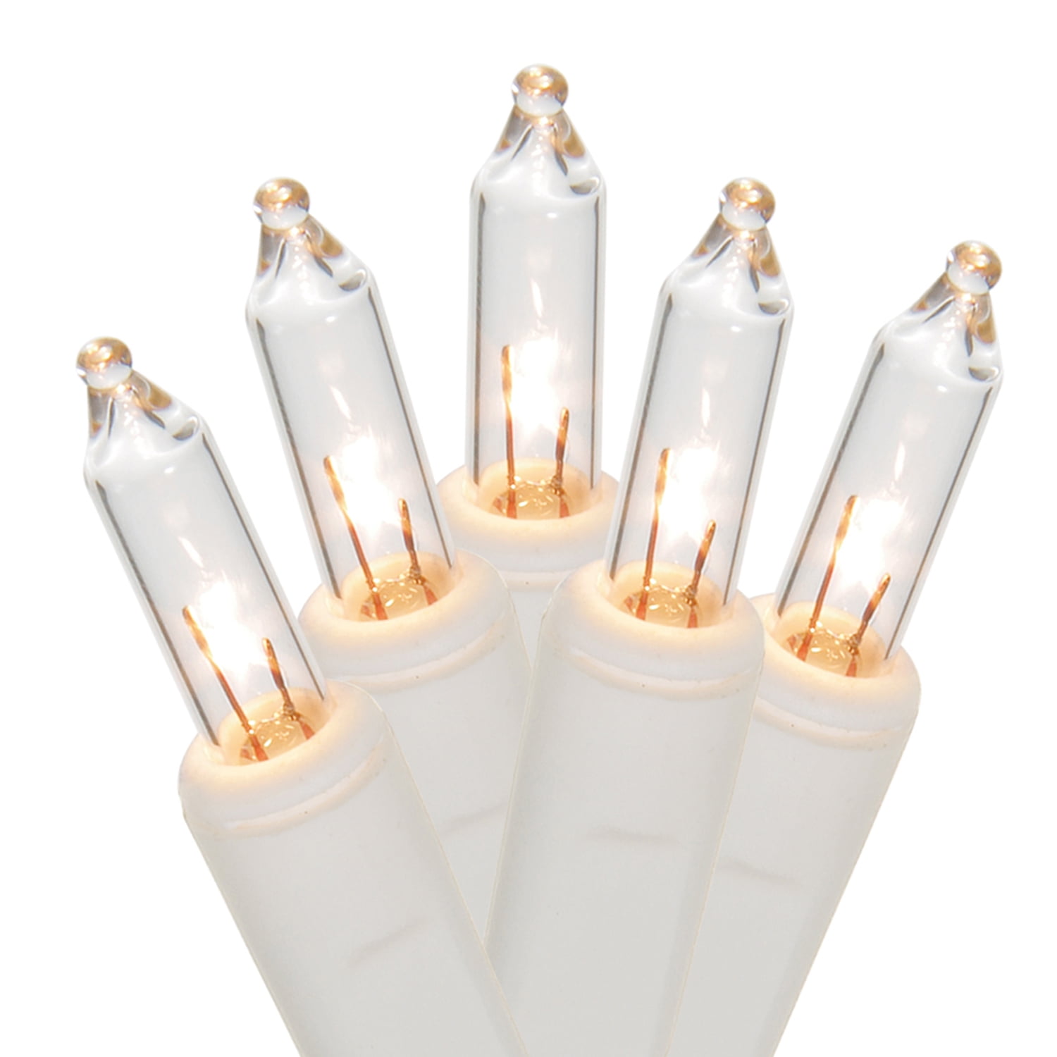 Holiday Time Clear Incandescent Mini Lights Holiday Lighting, 24.5'