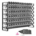 thumbnail image 1 of KFFKFF Spice Rack Organizer for Cabinet, Spice Organizer with 72 Empty Spice Jars, Lids, Spice Labels, and Funnel Complete Set, Seasoning Organizer, 23x16 in, 1 of 9