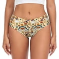thumbnail image 1 of Fotbe 70s Hippie Style Calzones Estampados para Mujer – Ropa Interior de Algodón, Cómoda, Suave y Elástica-4X-Large, 1 of 6