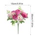 thumbnail image 3 of Ramo de flores artificiales de seda | Arreglo de rosas y peonías para decoración del hogar, centros de mesa para bodas, decoración de escritorios, decoración de fiestas, 3 of 6