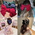 thumbnail image 4 of Manunclaims Bowknot Hair Clip, French Hair Bow Barrette Hair Accessories for Sweet Women Girl and Ladies - Ideal Gift for Birthday,Daily Wear and Holiday Present, 4 of 8