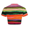 thumbnail image 2 of Yaoyar Mens Graphic Crop Midriff-Baring Short-Sleeved Round Neck Casual Top Printed Design Street Style Comfort Short Sleeve Shirt, 2 of 8