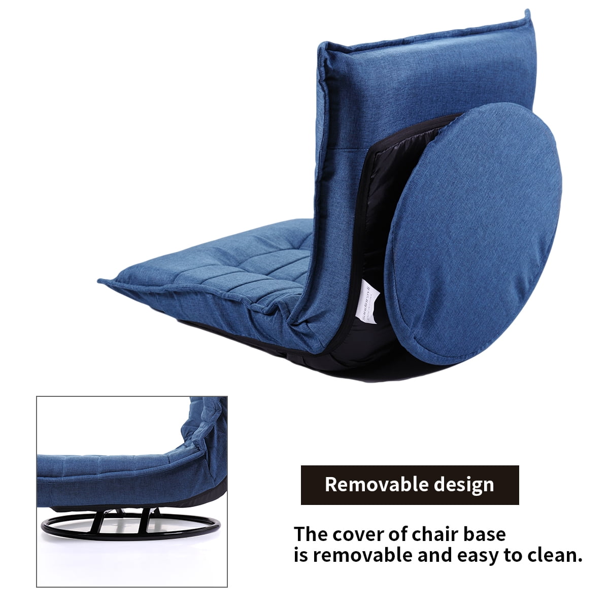 Lowestbest Couch Bed Lounge Chair, Floor Chair, Recliner Chair, Folding Lazy Sofa Chair Stylish Sofa, Adjustable Sofa Couch Beds, Lounge Chair, Blue Lowestbest Couch Bed Lounge Chair, Floor Chair, Recliner Chair, Folding Lazy Sofa Chair Stylish Sofa, Adjustable Sofa Couch Beds, Lounge Chair, Blue