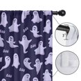 thumbnail image 4 of Blackout Kids Curtains,Dark Purple Halloween Ghosts with Boo Childrens Insulated Curtains Set Of 2,Bedroom Essentials,Toddler Room Decor 42"x54", 4 of 5