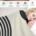 thumbnail image 3 of Jiayy Geometric Abstract Art Flannel Blanket for All Seasons Lightweight Blanket Soft Plush Blankets 50x60in, 3 of 6