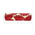 thumbnail image 3 of FBTS Prime Throw Bolster Pillows Set of 2 Red Leaves Round 20x6 Inch Patio Neck Roll Pillows, 3 of 7