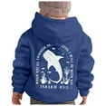 thumbnail image 4 of Byoo Little Boy's Whale Print Hoodie Sweatshirt Long Sleeve Animal Pullover Top Outerwear Soft Casual Sweatshirts, 4 of 4