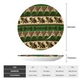 thumbnail image 2 of Kdxio Dark Green Vintage Corn Pattern Bone China Decorative Plate Ceramic Decorative Plate for Home Office Wall Stand Decorative Plates for Home Bedroom-10in, 2 of 6