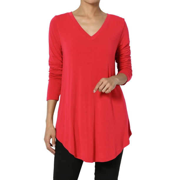 flare sleeve v neck top