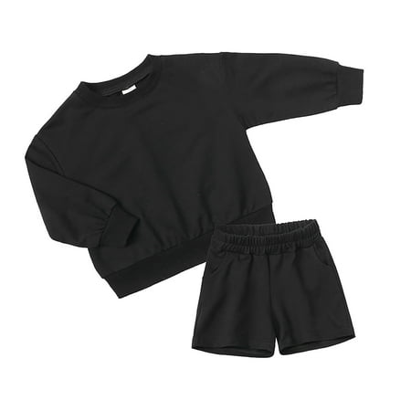 

ZHAGHMIN 3Pc Baby Boy Outfit Toddler Girls Boys Winter Long Sleeve Solid Colour Tops Shorts 2Pcs Outfits Clothes Set For Babys Clothes Baby Boy Suspenders And Bow Tie Outfit Baby Boy Take Home Outfi