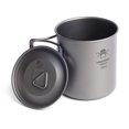 thumbnail image 1 of Taza de exterior Taza de titanio de 420 ml con asas plegables, taza de agua ligera para mochilero, C HWZBBEN Taza de exterior, 1 of 7