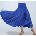 thumbnail image 3 of Tribal Flamenco Gypsy Paso Doble Ballroom Standard Dance Practice Skirt Outfits, 3 of 3