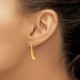 thumbnail image 4 of FJC Finejewelers 14 kt Yellow Gold Dangle Polished Wire Hollow Earrings 32 x 6 mm, 4 of 6