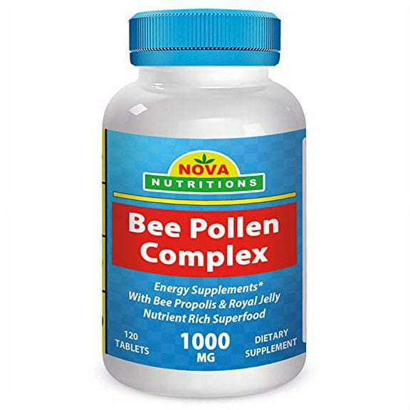 Nova Nutritions Bee Pollen Complex 1000 mg 120 Tablets