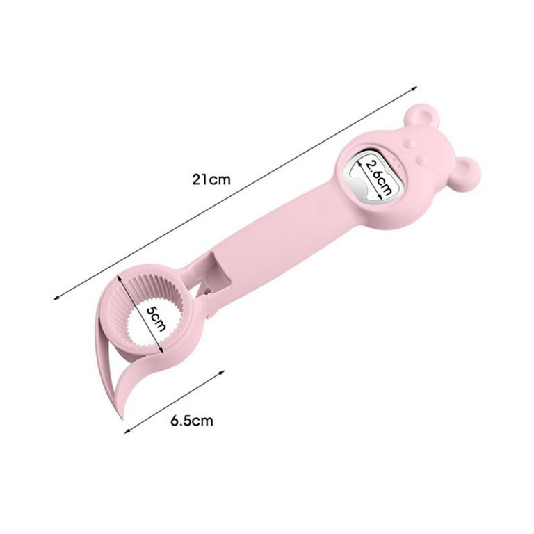 Can Opener Kitchen Gadget 4 In 1 White Pink Blue Purple Cute PP Stainless  Steel Multifunction