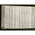thumbnail image 1 of Bestkoko Boho Geometric Area Rug 2' X 3' Velvet Distressed Accent Tribal Throw Rugs Modern Moroccan Trellis Floor Carpet for Living Room Bedroom Laundry Nursery Decor,Grey/Off-white, 1 of 1