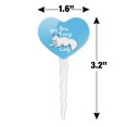 thumbnail image 6 of Hey There Foxy Lady White Fox Heart Love Cupcake Picks Toppers Decoration Set of 6, 6 of 6