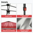 thumbnail image 5 of Outdoor Basic 12x12 Pop Up Canopy Tent with One Push Setup, Easy to Install with 4-Sidewalls for Events, Parties, Camping, Outdoor Gazebo with 4-Sandbags, Red., 5 of 11