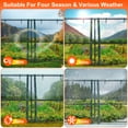 thumbnail image 3 of 71In Portable Mini Greenhouse Walk In Clear PVC Cover Roll Up Zipper Entry Doors Waterproof UV Resistant Garden Patio Backyard Hot House Indoor Outdoor Plant Seedling Grow Shelter Iron Tube Frame, 3 of 11