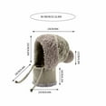 thumbnail image 3 of 3 in 1 Beanie Hat Scarf and Mask Combo Fleece Lined Winter Knit Hat Balaclava for Women Men Windproof Warm Ear Cover Face Mask Cold Weather Ski Snow Hat Outdoor Activity Cap, 3 of 5