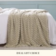 thumbnail image 4 of U by Bedsure Throw Blanket for Women, Light Brown Soft Cute Small Fleece Gifts for Girls, 50x60 inches, 4 of 6