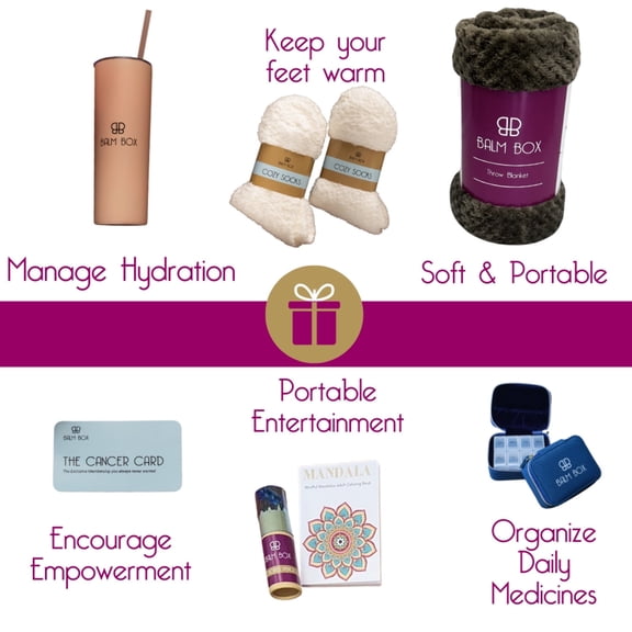 The Balm Box 8-Piece Chemotherapy Care Kit – Cancer Treatment Support and Recovery
