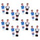 thumbnail image 5 of BRIGHTFUFU 16pcs jugadores de foosball resistente al desgaste encantadores chicos de futbolistas reemplazables futbolistas, 5 of 8