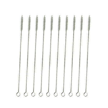 

KI-8jcuD Straw Nylon 10PC Cleaners Steel Cleaning Brush Pipe Drinking Stainless Kitchen，Dining & Bar Short Straws