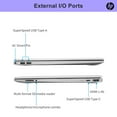 thumbnail image 4 of HP Essential Laptop, 15.6" FHD Display, Intel Core i3-1215U, 12GB RAM, 512GB SSD, Fingerprint Reader, Webcam, SD Card Reader, Wi-Fi, Windows 11 Home, Silver, 4 of 6