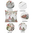 thumbnail image 5 of Christmas Decorative Throw Pillow Covers 18x18 Inch Set of 2 Gnome Pillow Cases for Couch, Christmas Balls Poinsettia Red Berry Cushion Case for Living Room Bedroom Bed Car Chair, 5 of 8