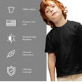 thumbnail image 4 of Merry Little Batman Snowglobe Kids T Shirt for Youth Boys and Girls, Black, Large, 4 of 4