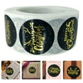 thumbnail image 3 of 2 Rolls Christmas Gold Blocking Bag Sealing Stickers Adhesive Gift Stickers, 3 of 7