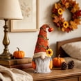thumbnail image 6 of Chmadoxn 13.8" Fall Gnomes Plush Decor, Pumpkin Sunflower Faceless Doll, Autumn Harvest Thanksgiving Gnome Tabletop Figurine for Home Fireplace Mantel Tiered Tray Decoration, 6 of 9