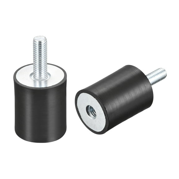 Goma Monturas 2uds M8 Macho/Hembra Vibración Aislador Amortiguador D30mmxH40mm