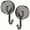 Black 2Pcs, variant on Family Magnetic Hooks Heavy Duty, 110Lbs Strong Rare Earth Neodymium Magnets with Hooks for Hanging for Kitchen, Home, Workplace