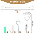 thumbnail image 2 of Wall Hanging Photo Display Cable Wire Rod with 10 Heart Clips, 5Ft Hanging Picture Frames Collage Silver, 2 of 6