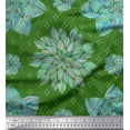 thumbnail image 1 of Soimoi Green Cotton Duck Fabric Artistic Floral Fabric Prints By Yard 42 Inch Wide, 1 of 3